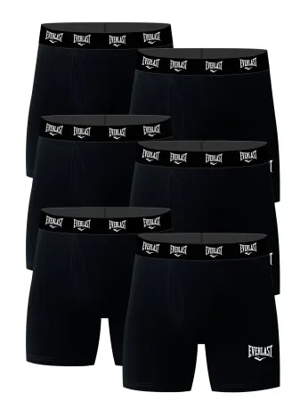 Everlast Men's Performance Underwear Stretch Boxer Briefs with Fly