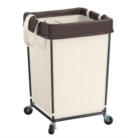 Mefirt Rolling Laundry Basket with Wheels