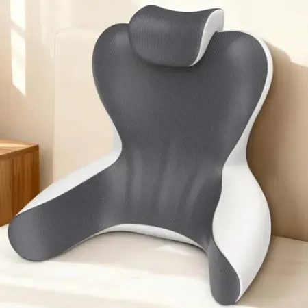 Hamyodo H Back Support 22" Pillow with Removable Cervical Support Pillow