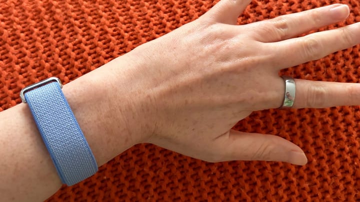 Fitbit Air and Oura Ring 5