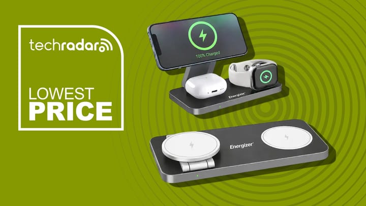 Energizer 3-in-1 Magnetic Foldable Wireless Charging Stand