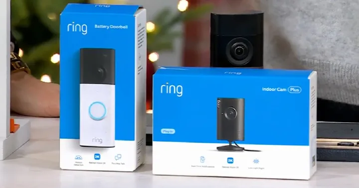 Ring Battery Doorbell with 2K Indoor Cam and Ring Assist+