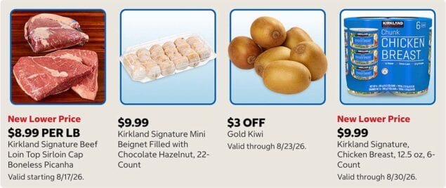 Costco Weekly Insider Deals for Week of August 17 Feature Grocery and Merchandise Discounts