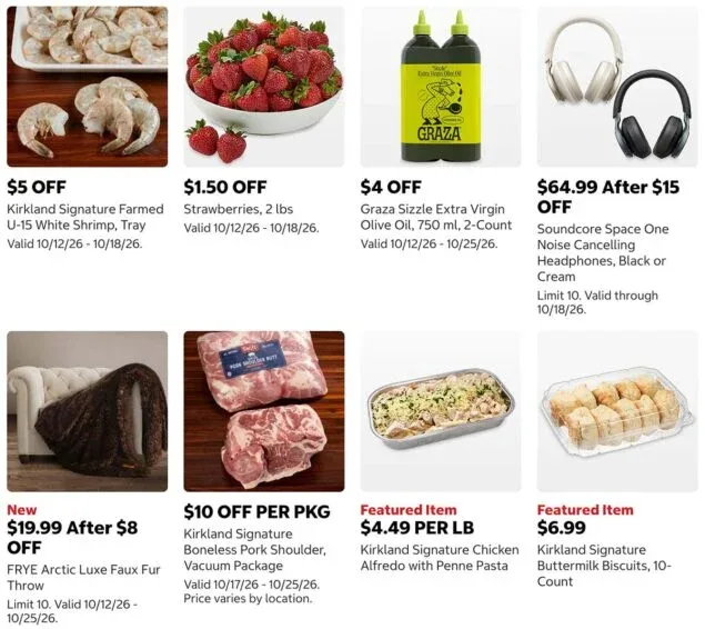 Costco Weekly Instant Savings: Discounts on Soundcore Headphones, Groceries, and Home Items
