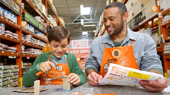 Home Depot Kids Workshop Dump Truck activity kit