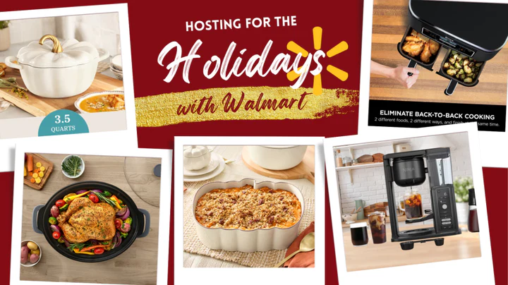 Walmart Holiday Hosting Prep: Seasonal Cookware, Small Appliances, and Pantry Deals