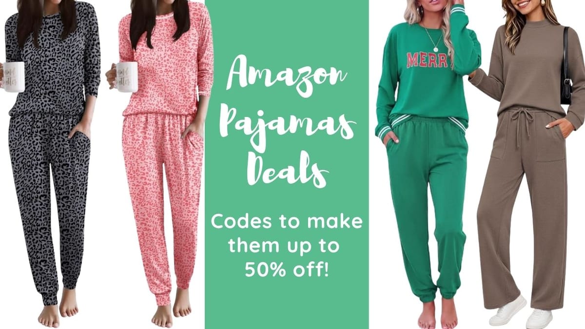 Select Pajama and Loungewear Sets from $8.99 with Promo Codes at Amazon
